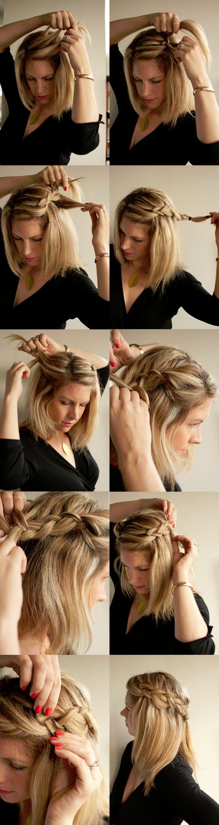 Tuto Coiffure Facile Cheveux Longs Courts