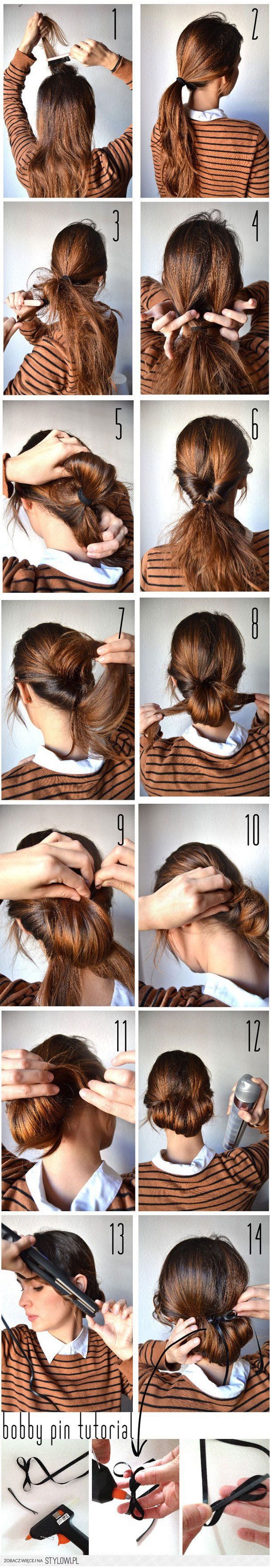 tuto coiffure pour chignon boheme