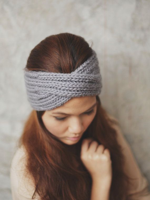 headband laine noir