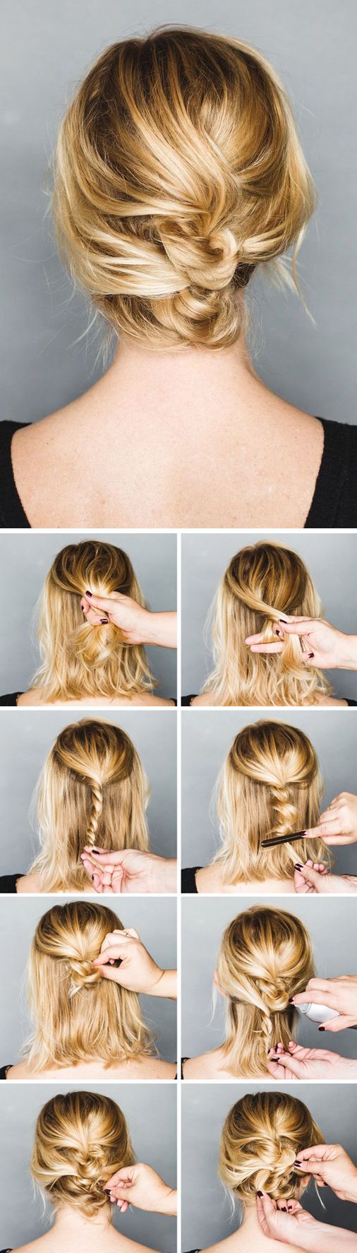 Comment faire chignon faussement neglige