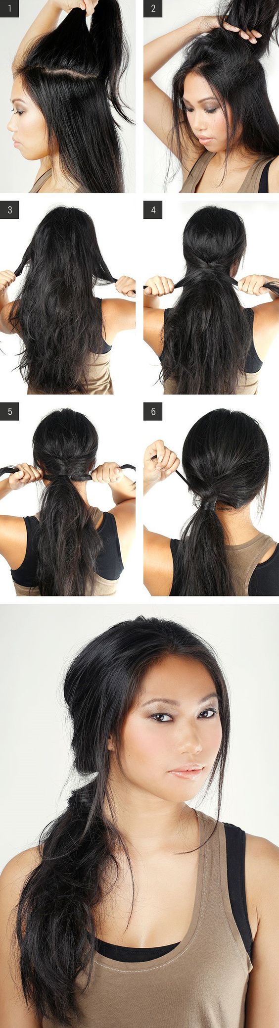 Comment cacher un elastique avec ses cheveux