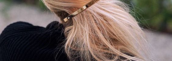 idee coiffure barrette plate