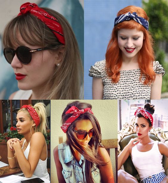 bandana femme cheveux